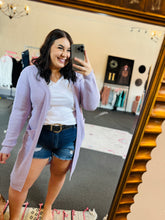 Load image into Gallery viewer, Lavender Cardigan
