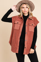 Load image into Gallery viewer, Rust Button Down Vest
