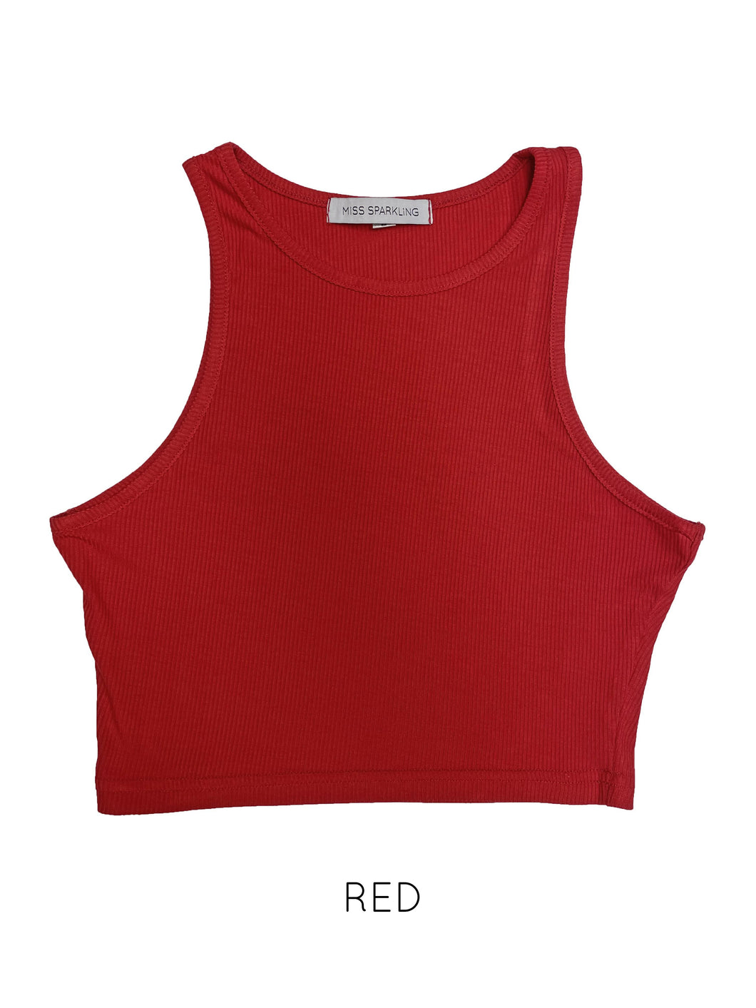 Red Cropped Tank