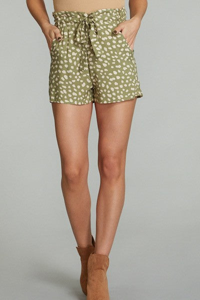 Green Dalmatian Shorts