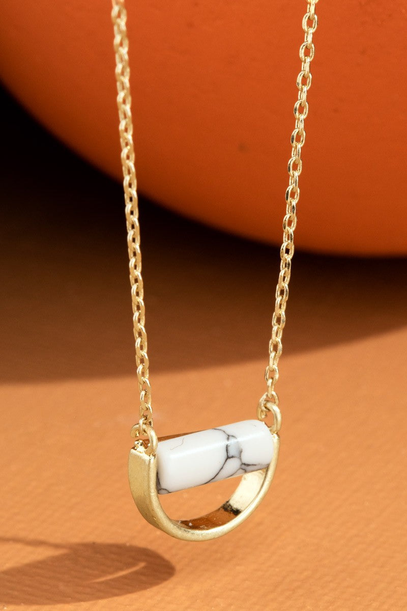 White and Gold Necklace