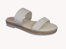 Load image into Gallery viewer, White Two Strap Sandals
