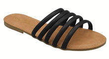 Load image into Gallery viewer, Black Strappy Sandals
