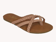 Load image into Gallery viewer, Tan Braided Sandals
